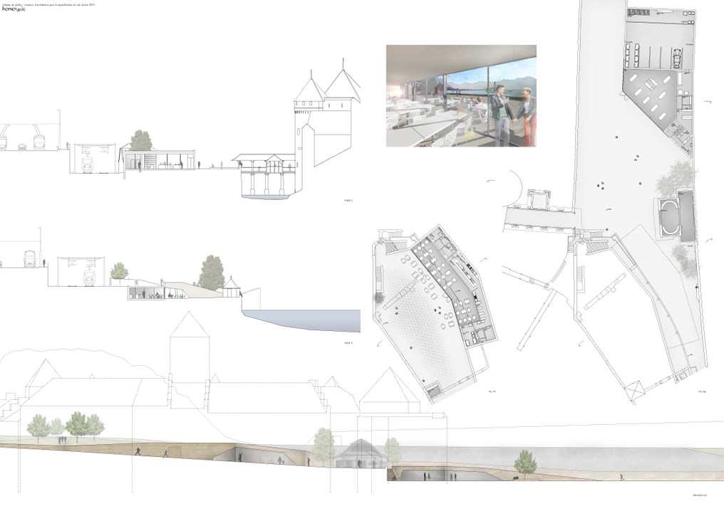 alterations to the chillon castle site, competition entry