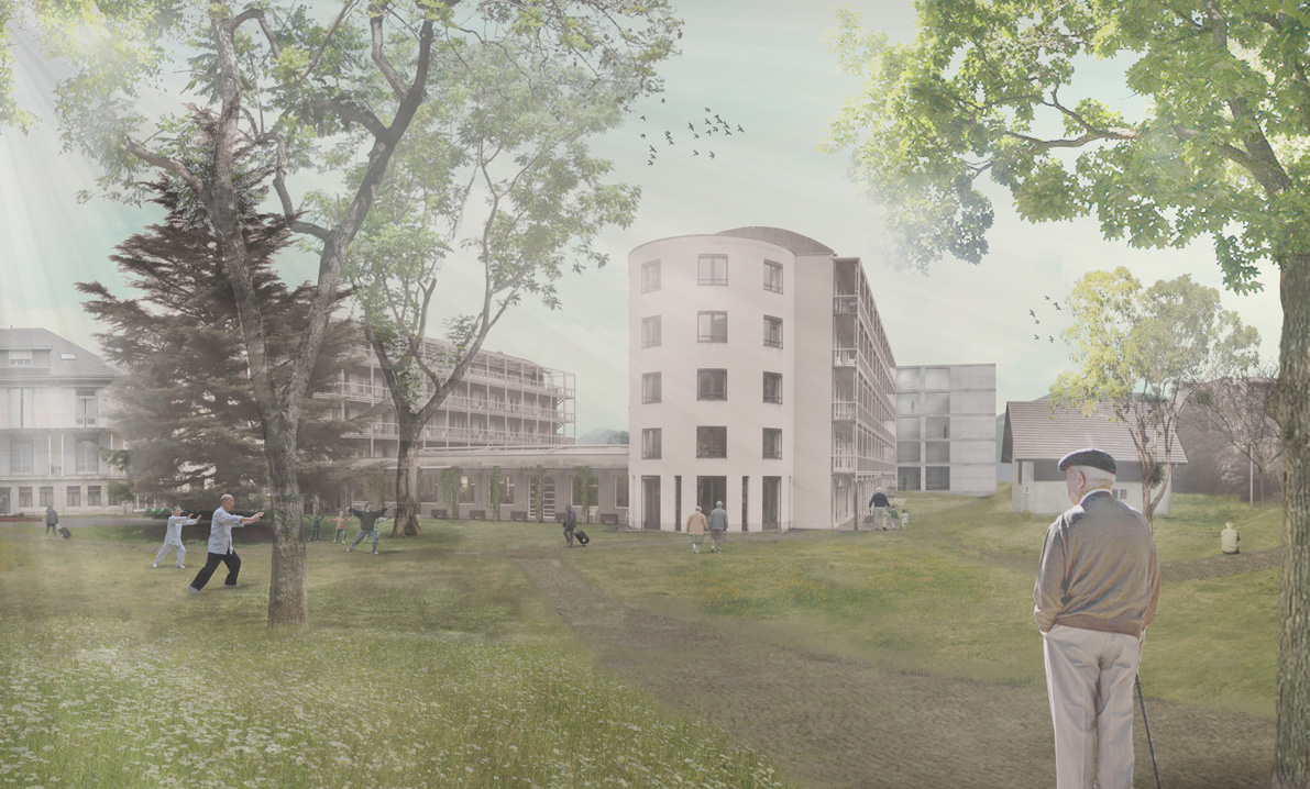 agrandissement du home les tilleuls à monthey, concours 1er prix