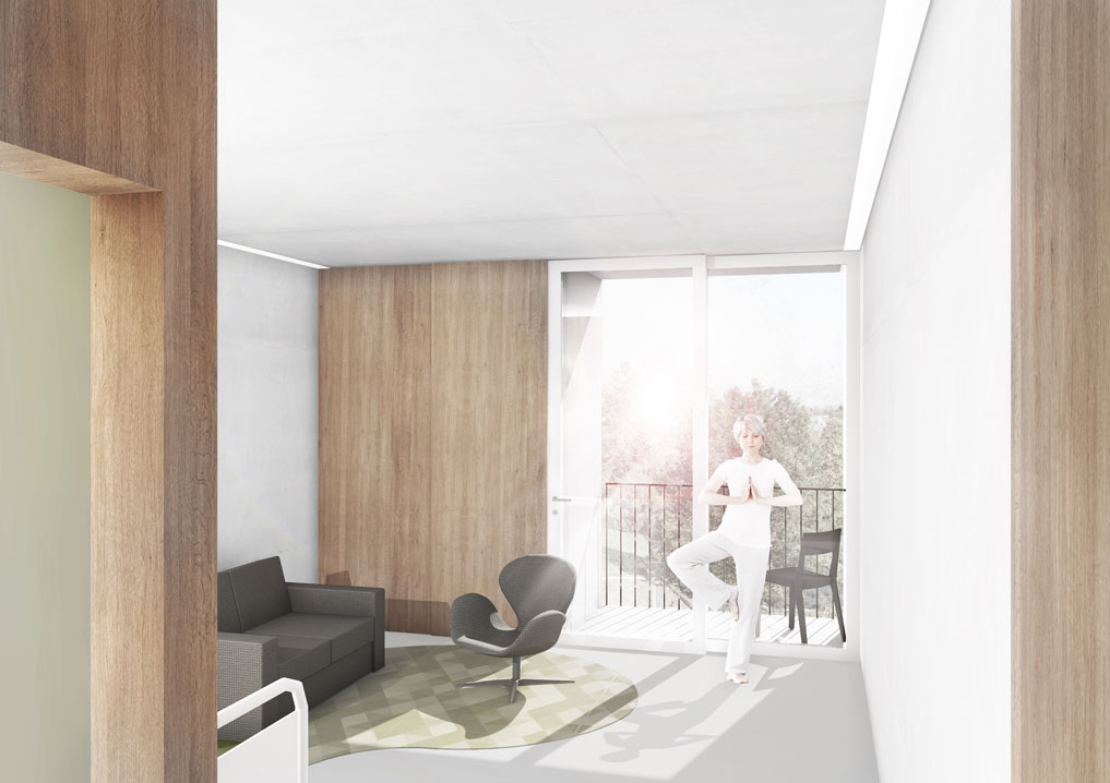 agrandissement du home les tilleuls à monthey, concours 1er prix