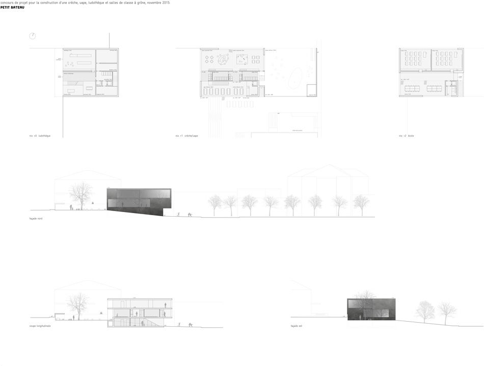 construction of a crèche, toy library and classrooms at grône, competition