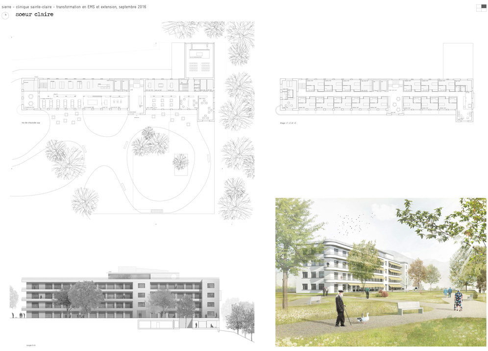 transformation et extension clinique ste-claire de sierre, concours