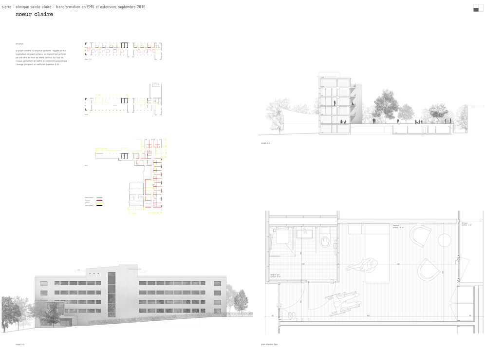 transformation et extension clinique ste-claire de sierre, concours