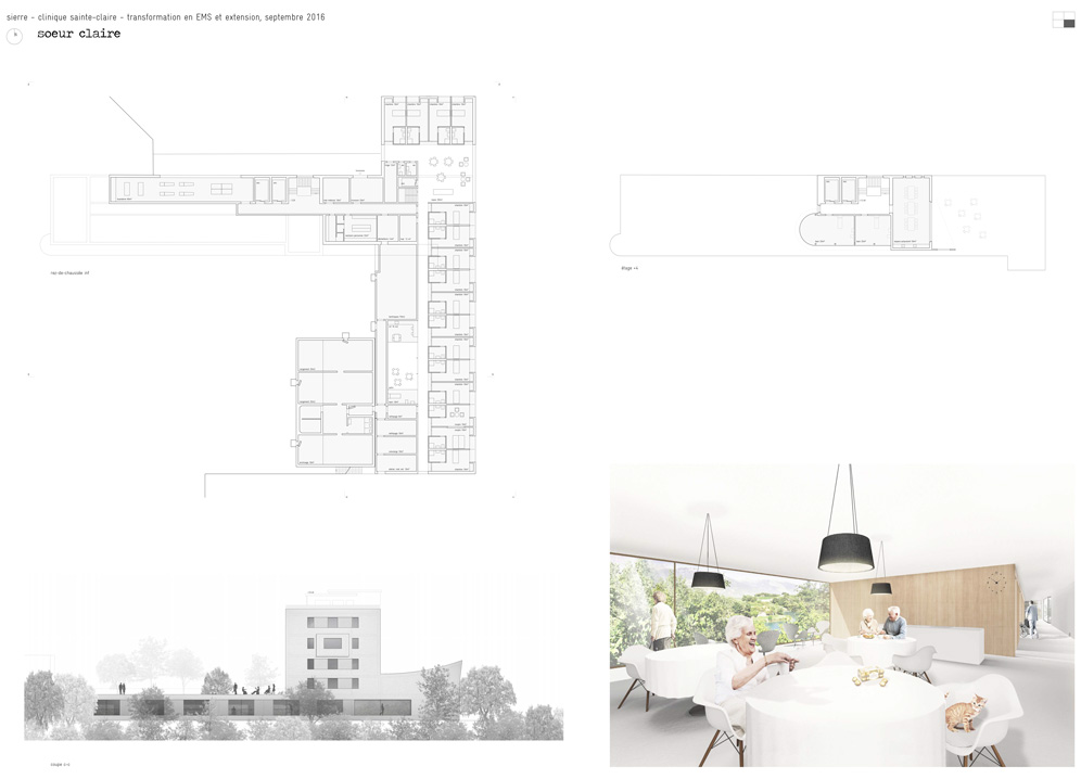 transformation et extension clinique ste-claire de sierre, concours