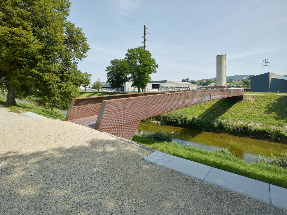 nouvelle passerelle piétonne sur la broye, payerne