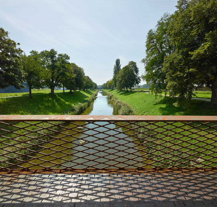 nouvelle passerelle piétonne sur la broye, payerne