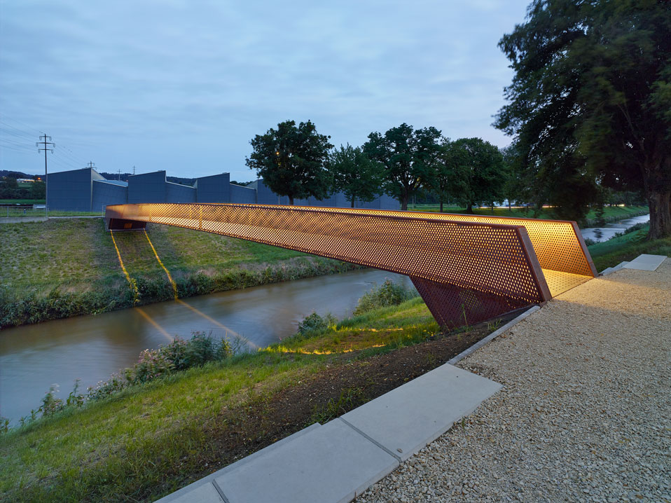 nouvelle passerelle piétonne sur la broye, payerne