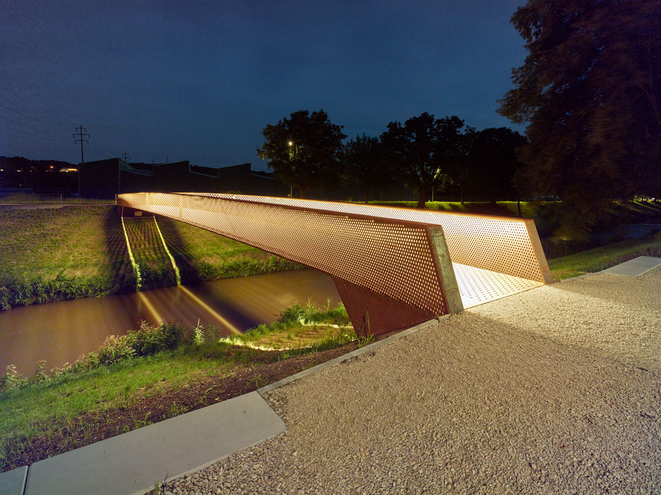 nouvelle passerelle piétonne sur la broye, payerne