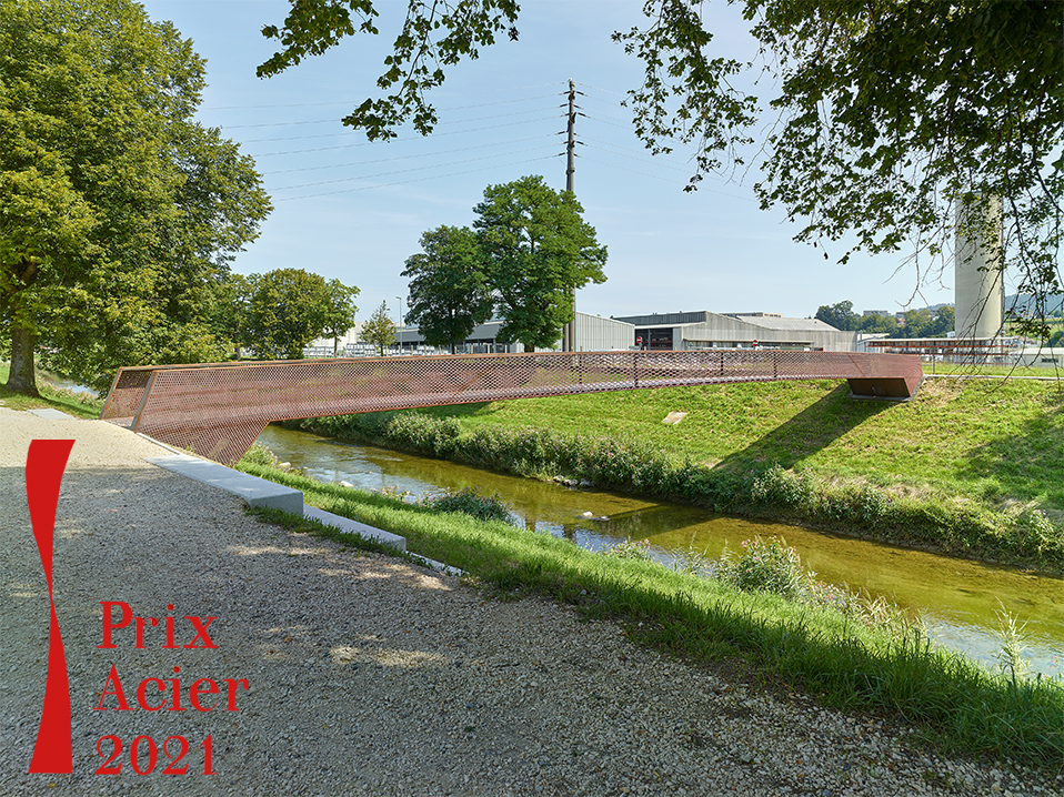 nouvelle passerelle piétonne sur la broye, payerne