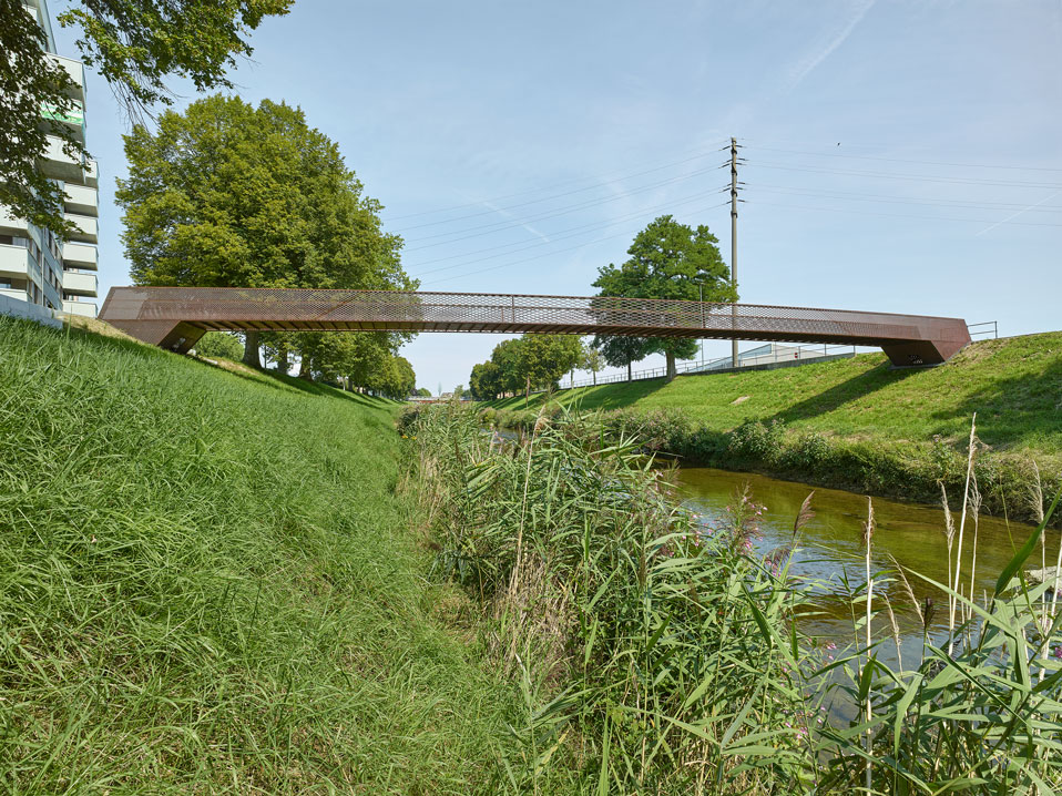 nouvelle passerelle piétonne sur la broye, payerne