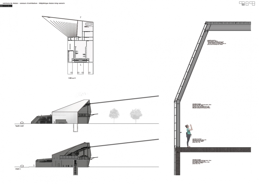 construction des gares aval, intermédiaire et amont du téléphérique chalais – briey – vercorin.