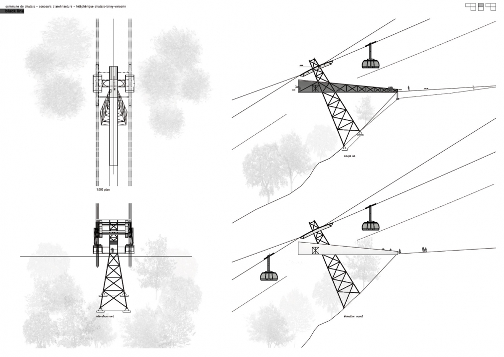 construction des gares aval, intermédiaire et amont du téléphérique chalais – briey – vercorin.