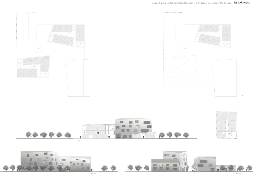 residential psychiatric unit for adults, saxon, competition, 3rd place