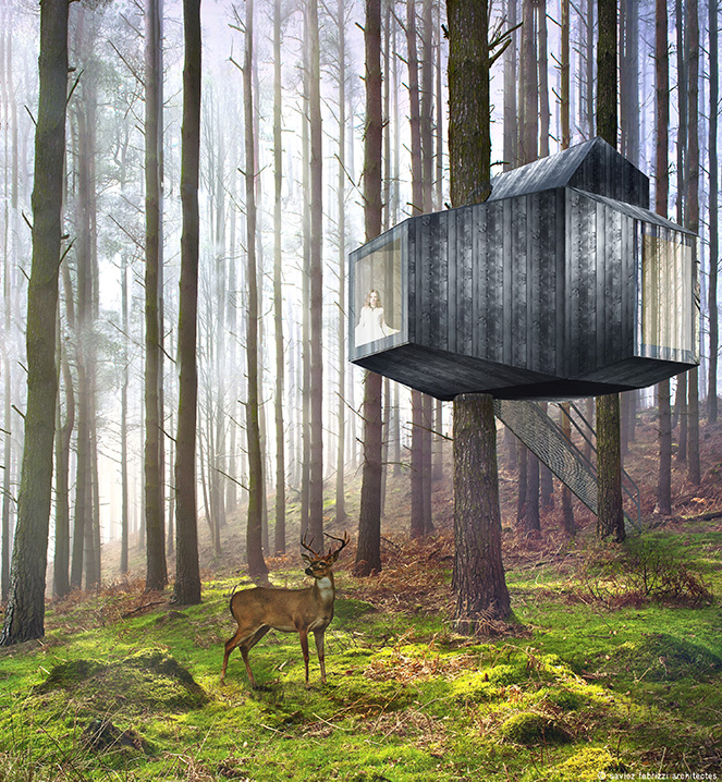 cabane dans les arbres, nestwood, nax