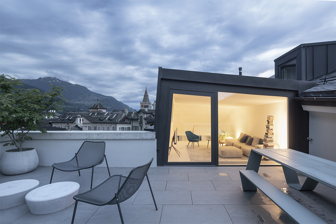 transformation immeuble grand-pont 32, sion