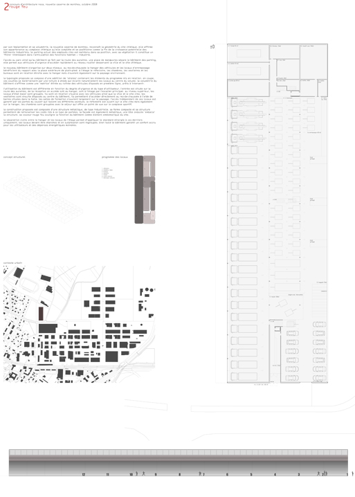 new fire station, monthey, competition entry