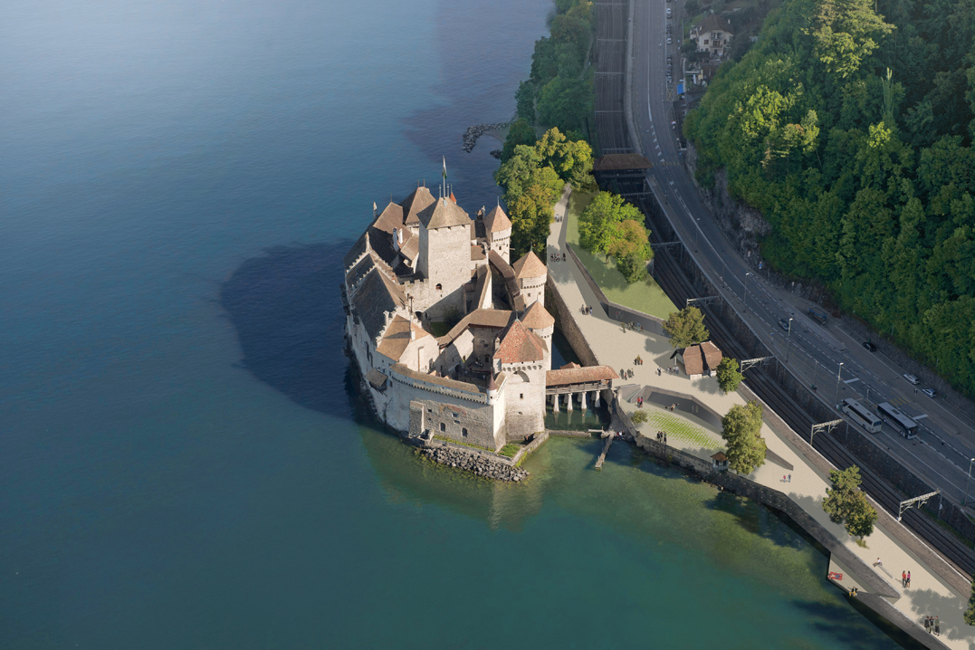 alterations to the chillon castle site, competition entry