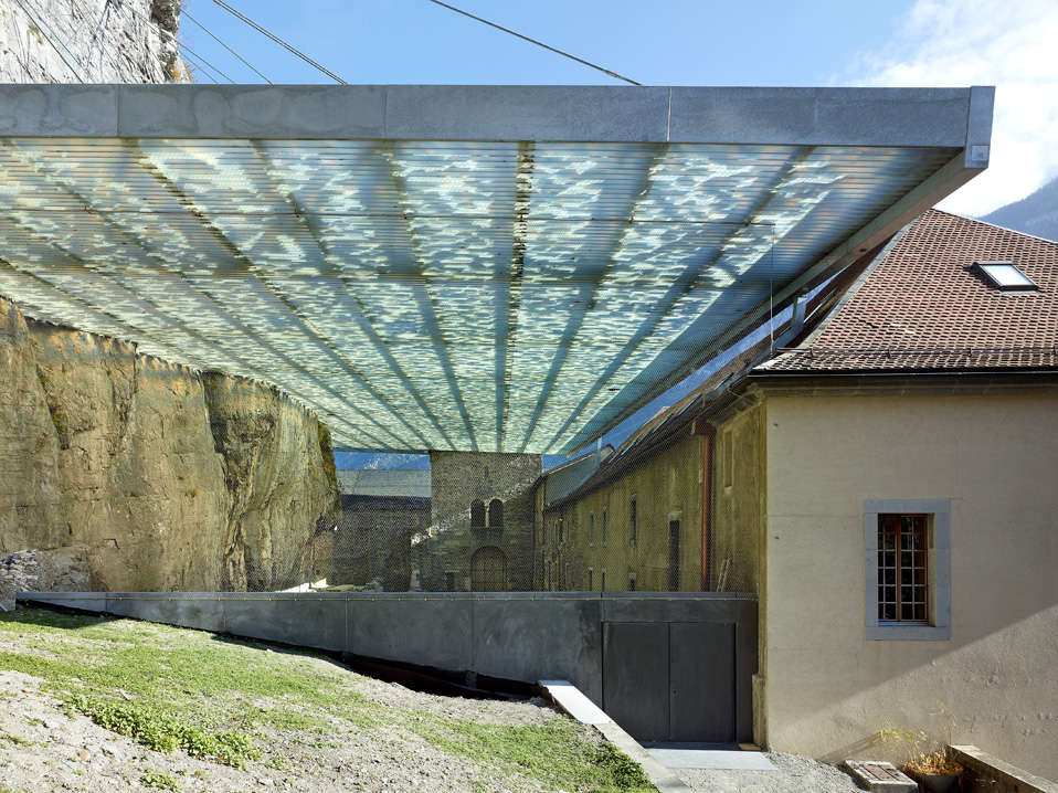 coverage of archaeological ruins of the abbey of st-maurice