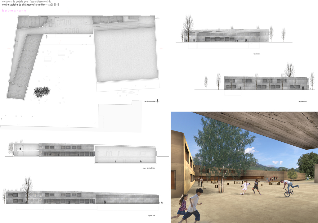 école primaire, châteauneuf-conthey, concours 3ème rang