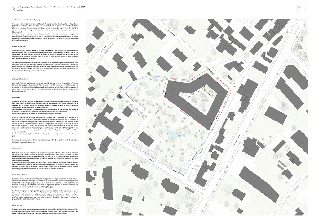 'castel notre-dame' nursing home, martigny, competition