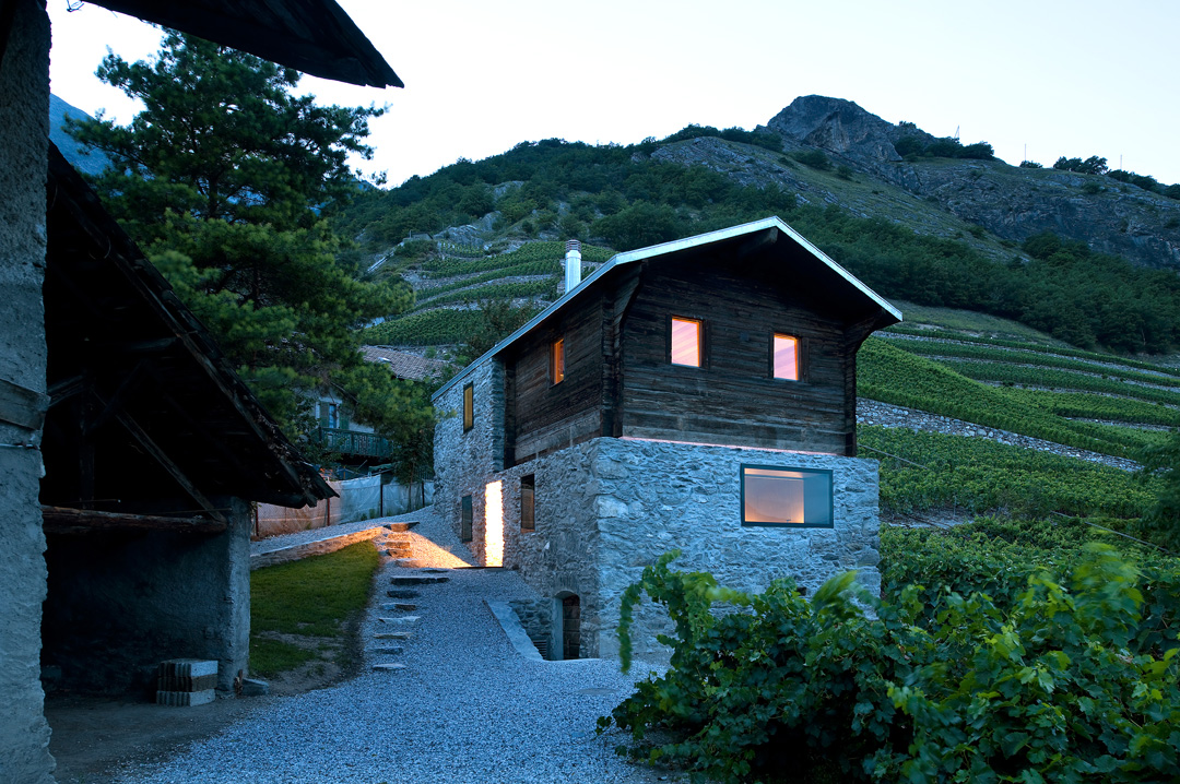 maison germanier, vétroz, transformation