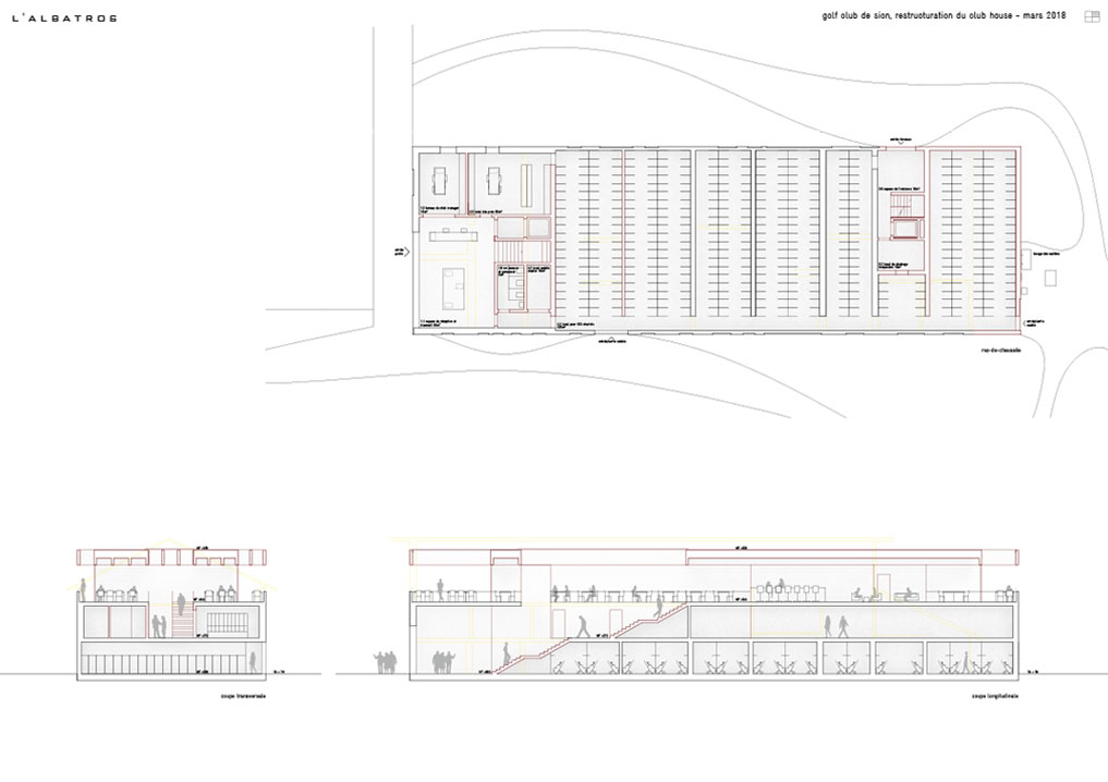 restructuration du club house de sion.