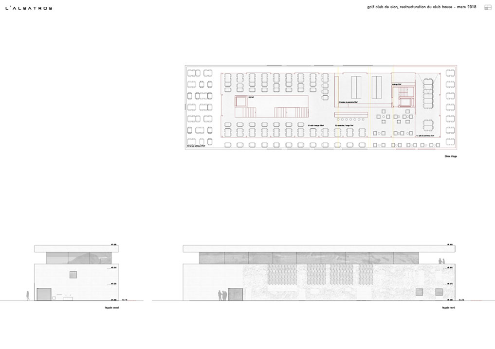 restructuration du club house de sion.