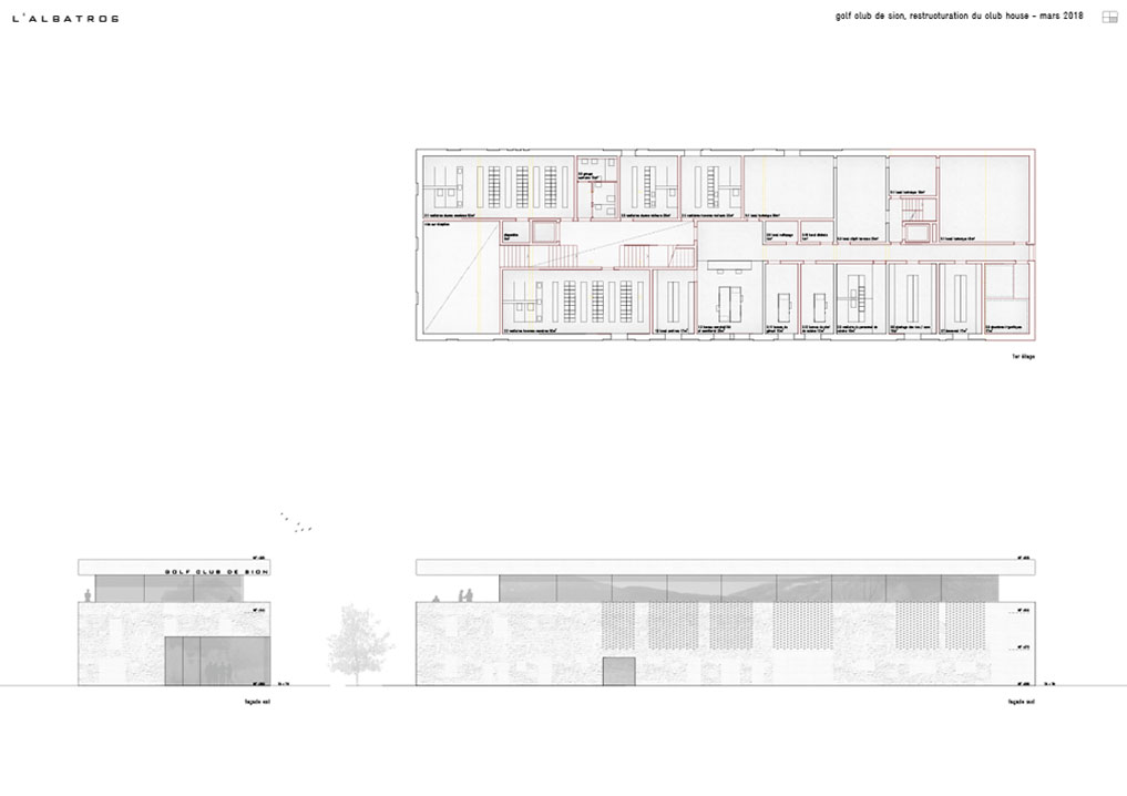 restructuration du club house de sion.