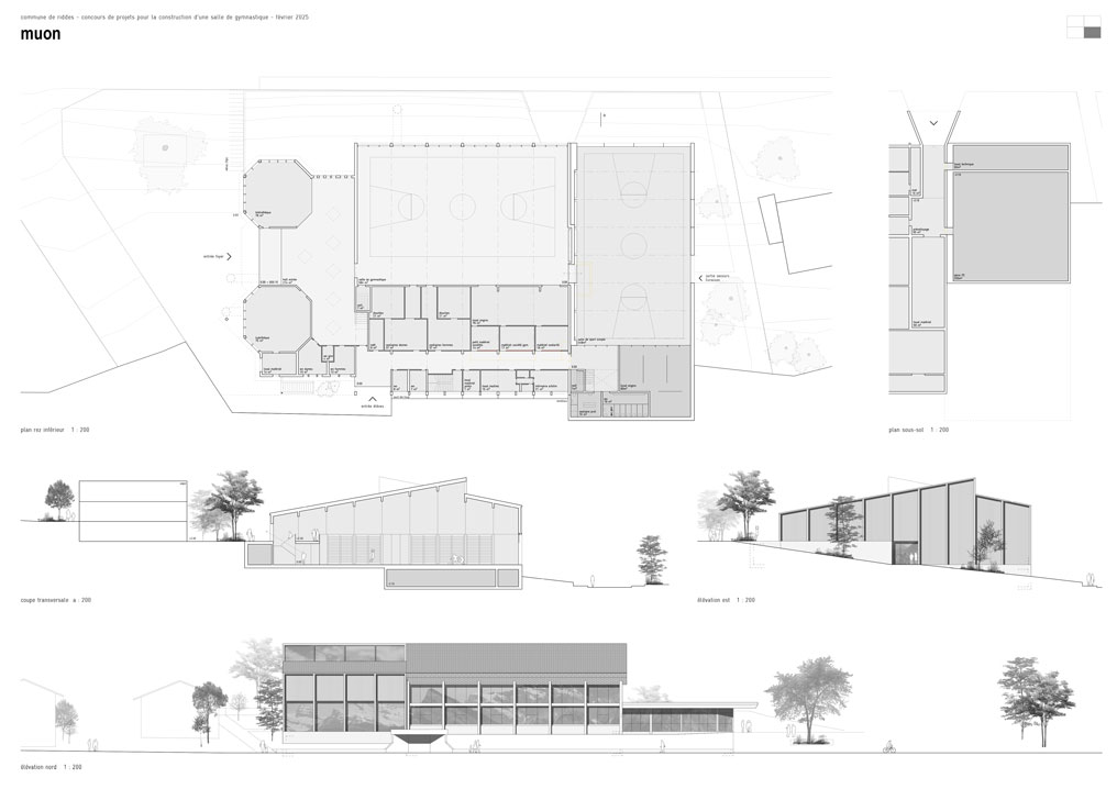 nouvelle salle de gym, riddes - concours 1er prix