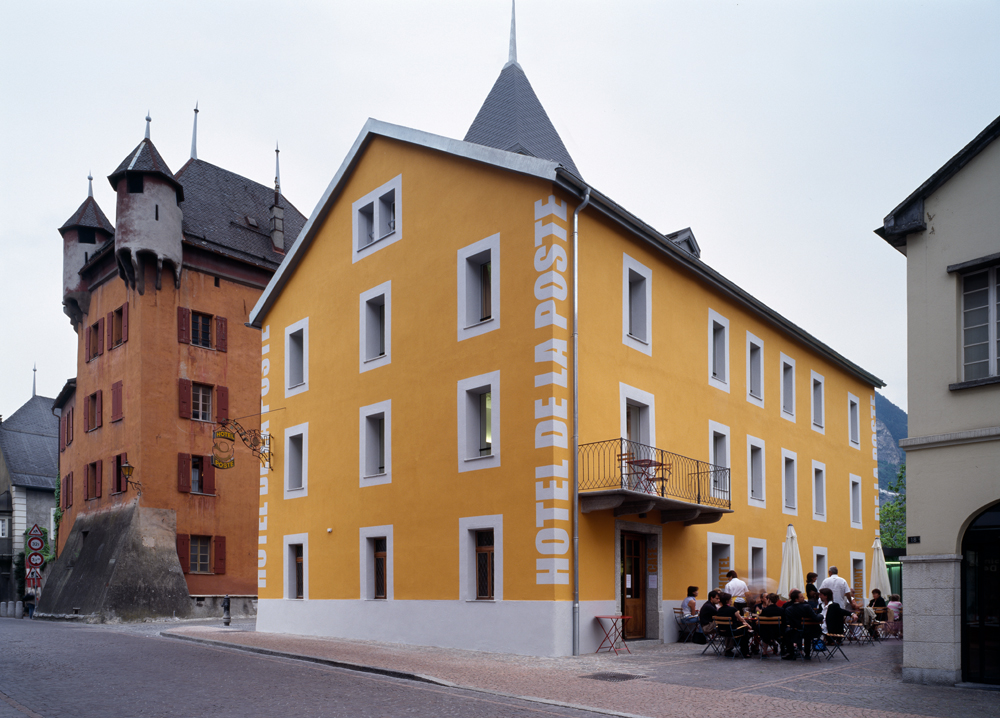 hôtel de la poste, sierre, transformation