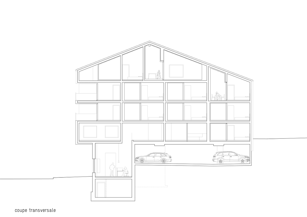 3-sterne hotel champex-lac, wettbewerb, 1. platz