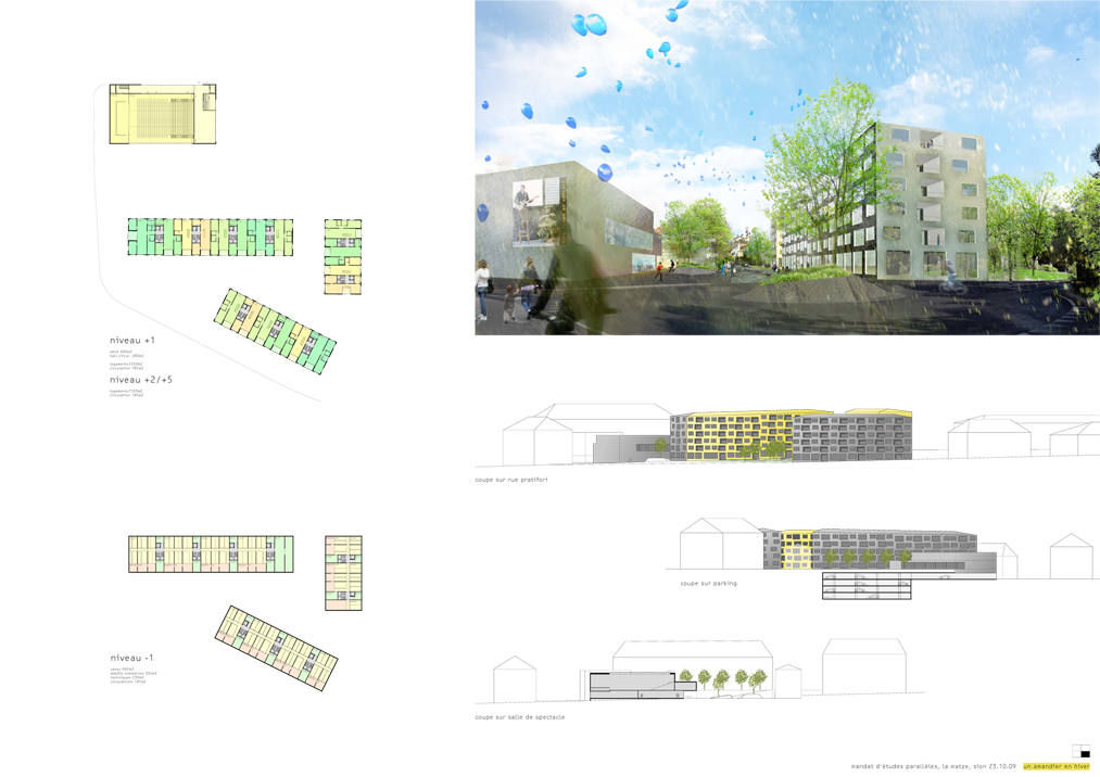 la matze apartments, sion, competition entry