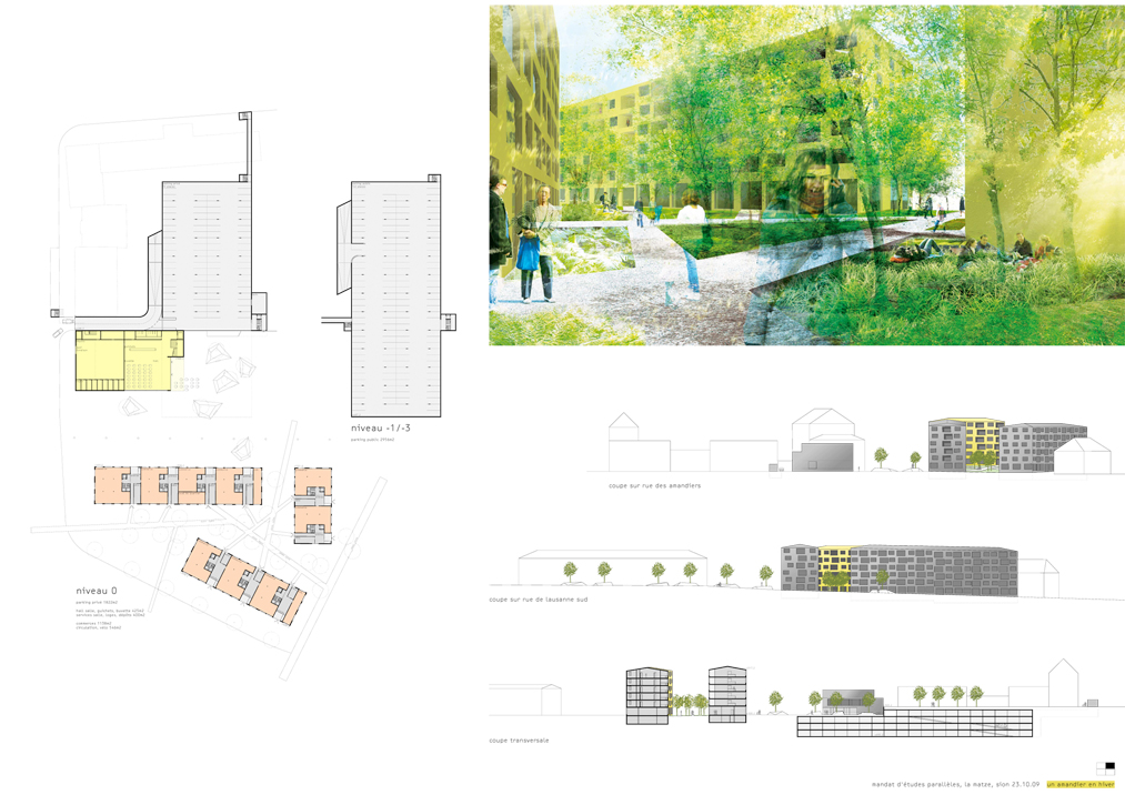 la matze apartments, sion, competition entry