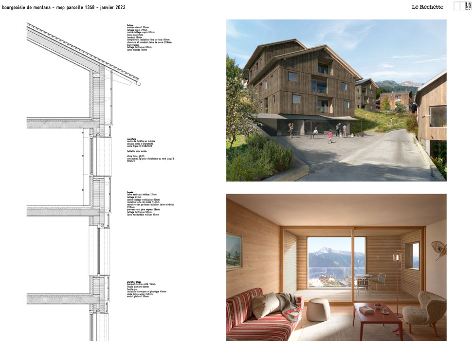 logements pour la bourgeoisie de montana, montana village - concours 1er prix