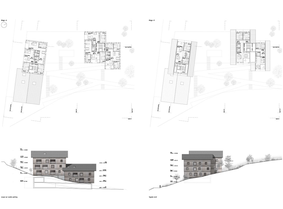 logements pour la bourgeoisie de montana, montana village - concours 1er prix