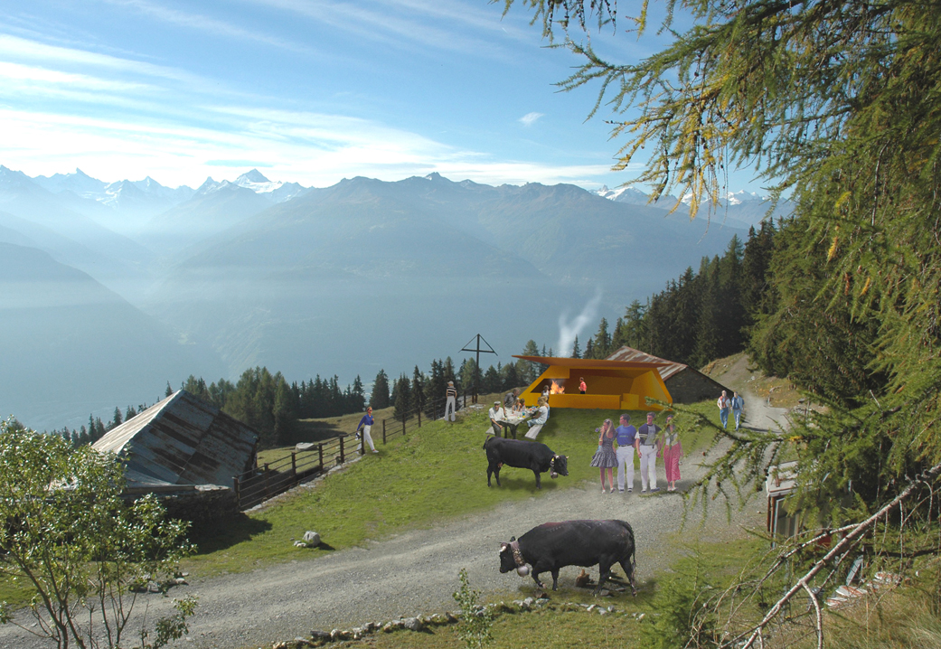 alpine pasture museum, colombire, competition, 3rd place