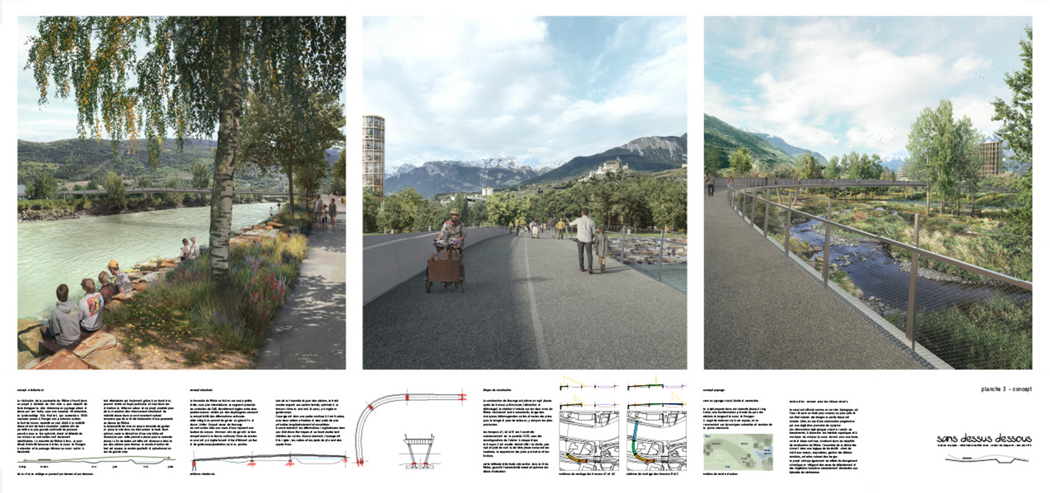 passerelle sainte-marguerite à sion - concours
