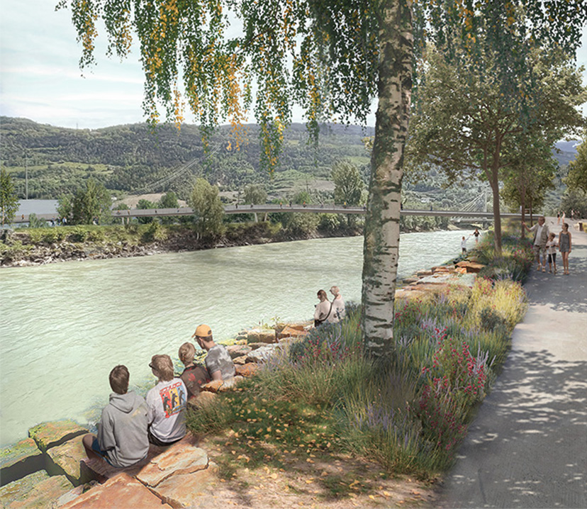 passerelle sainte-marguerite à sion - concours