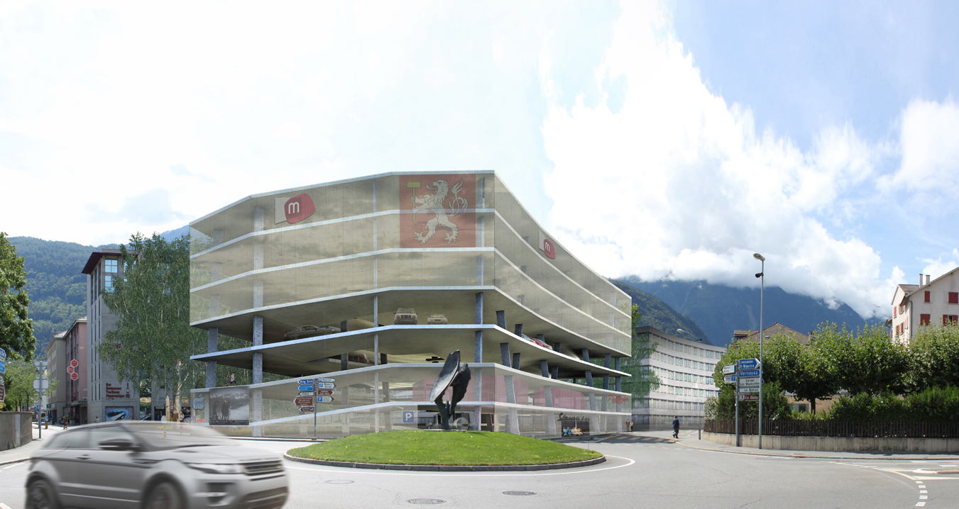 reorganisation of the place de rome, martigny, competition entry