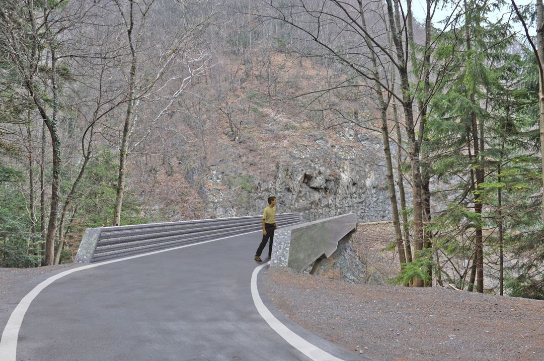 brücke st. barthelemy, évionnaz, wettbewerb