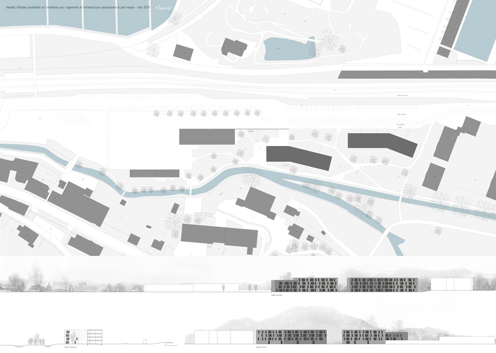 mandat d'étude parallèle sur invitation pour logements et infrastructure parascolaire à port-valais,