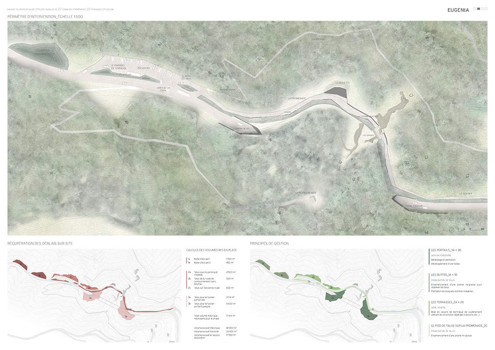 parallel studies on the development of the pyramids of euseigne, hérémence, competition 