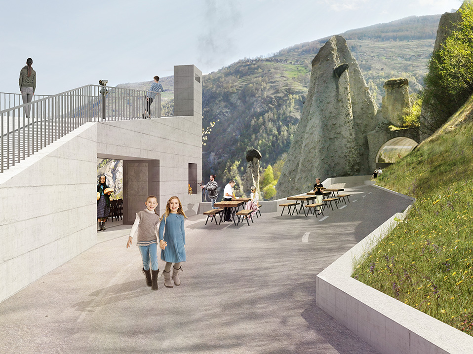 parallelstudien zur aufwertung der erdpyramiden von euseigne, hérémence, wettbewerb