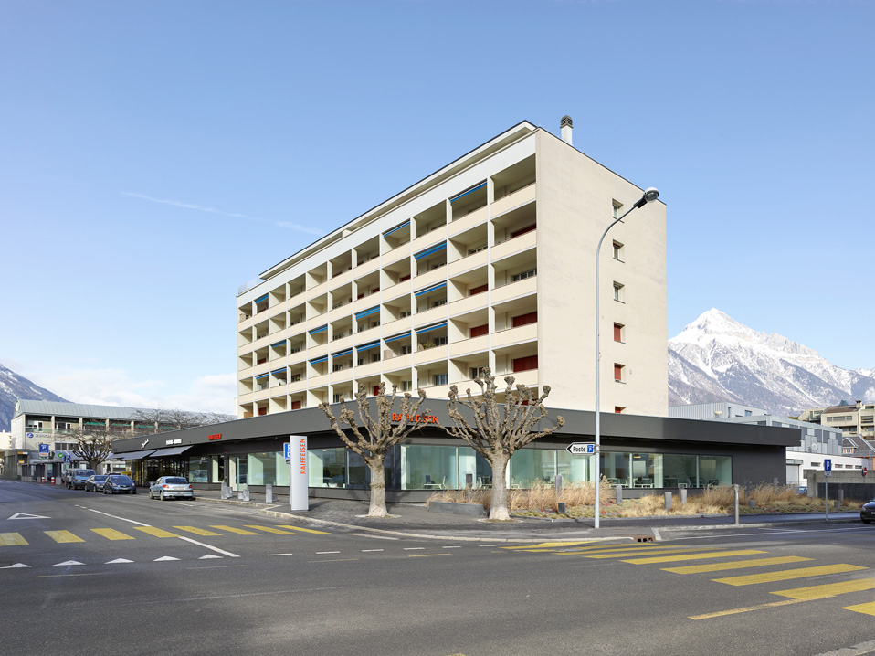 raiffeisen bank, martigny, umbau