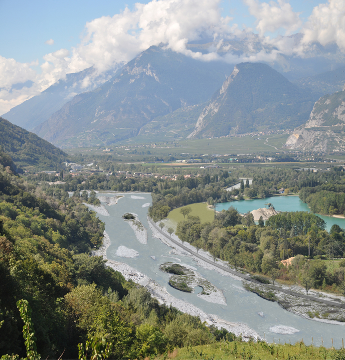 aménagement du rhône, sion, concours