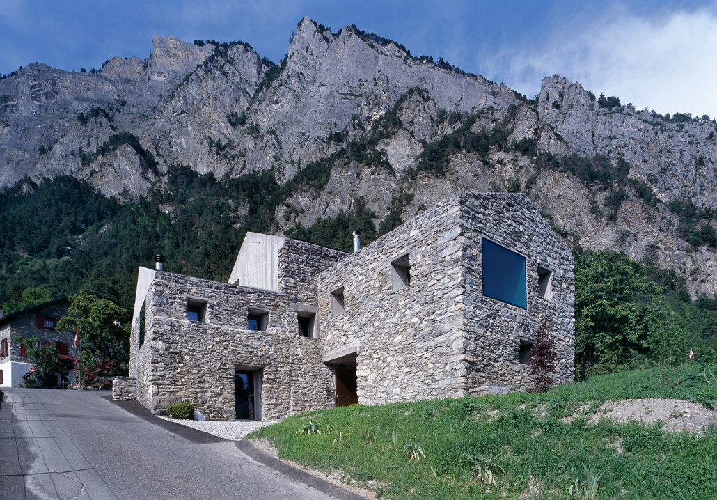 roduit house, chamoson, conversion