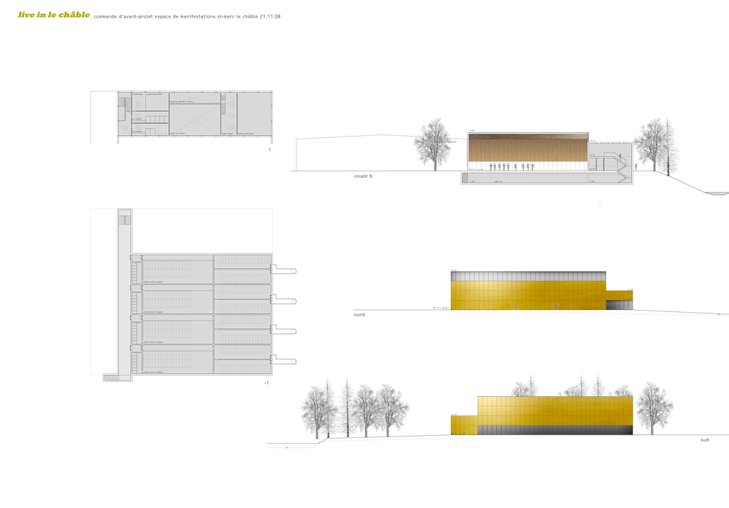 st marc multipurpose hall, le châble, competition