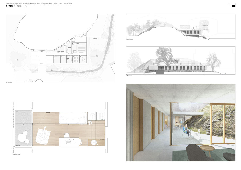 construction d’un foyer pour jeunes travailleurs, sion - concours 2ème rang