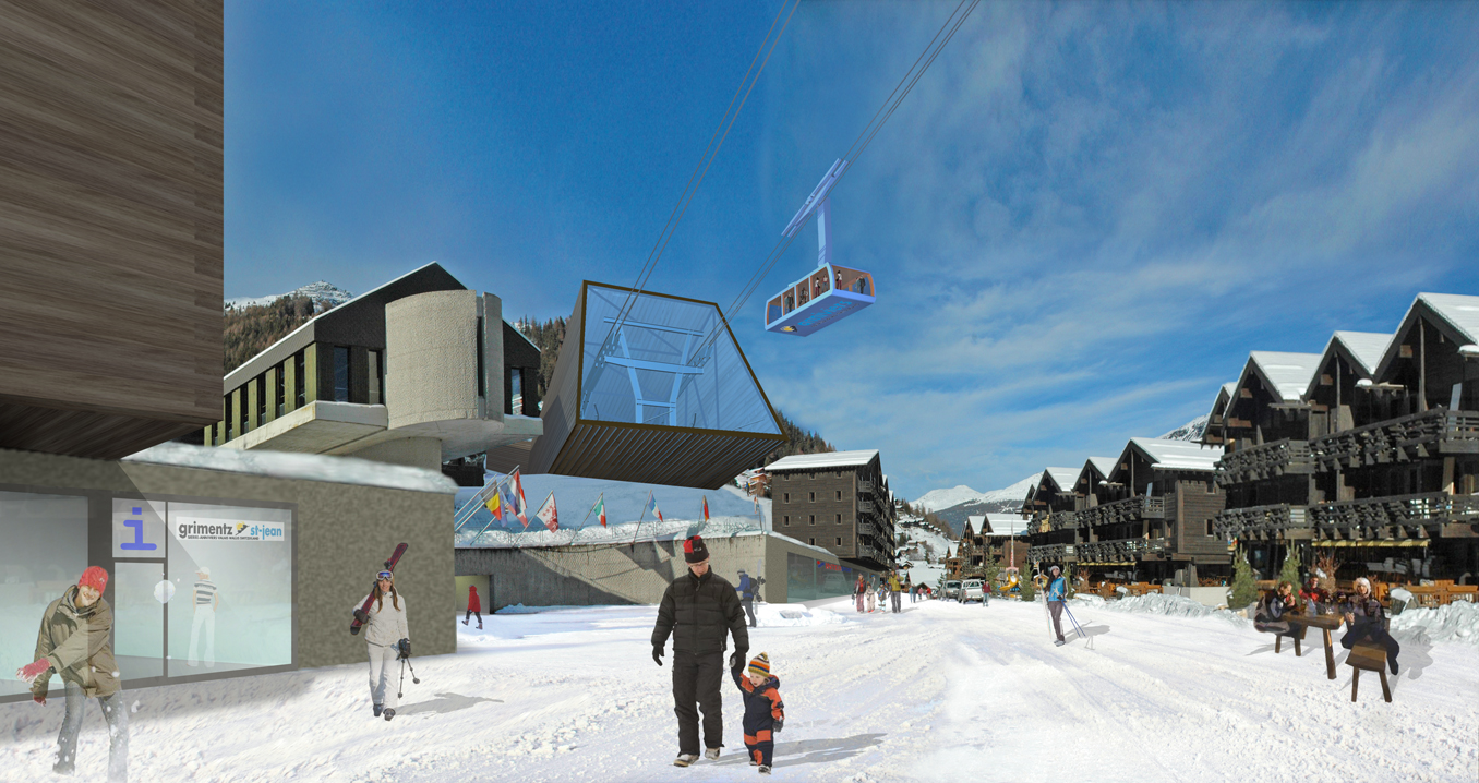 grimentz-sorebois luftseilbahn, wettbewerb