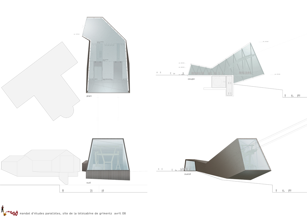 téléphérique grimentz-sorebois, mandat d'études parallèles. concours