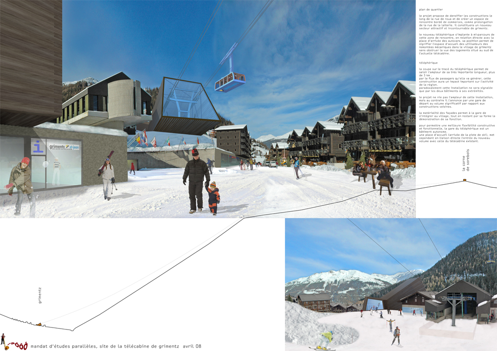 grimentz-sorebois aerial tram, competition